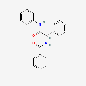 N-(2-anilino-2-oxo-1-phenylethyl)-4-methylbenzamide