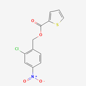 molecular formula C12H8ClNO4S B4210009 2-chloro-4-nitrobenzyl 2-thiophenecarboxylate 