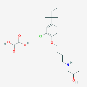 molecular formula C20H32ClNO6 B4210013 1-[4-[2-Chloro-4-(2-methylbutan-2-yl)phenoxy]butylamino]propan-2-ol;oxalic acid 