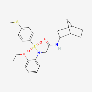 N~1~-bicyclo[2.2.1]hept-2-yl-N~2~-(2-ethoxyphenyl)-N~2~-{[4-(methylthio)phenyl]sulfonyl}glycinamide