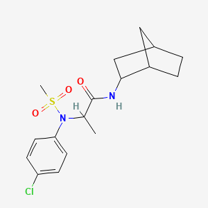 N~1~-bicyclo[2.2.1]hept-2-yl-N~2~-(4-chlorophenyl)-N~2~-(methylsulfonyl)alaninamide