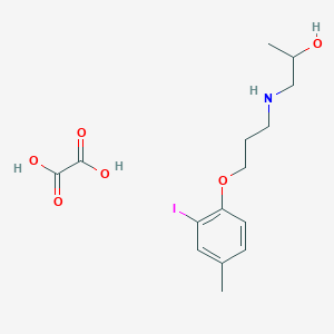 1-[3-(2-Iodo-4-methylphenoxy)propylamino]propan-2-ol;oxalic acid