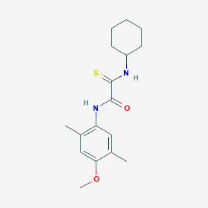 2-(cyclohexylamino)-N-(4-methoxy-2,5-dimethylphenyl)-2-thioxoacetamide