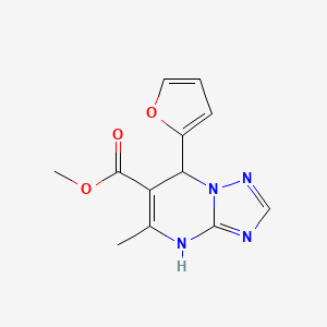 methyl 7-(2-furyl)-5-methyl-4,7-dihydro[1,2,4]triazolo[1,5-a]pyrimidine-6-carboxylate