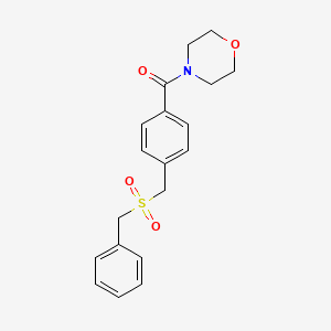 {4-[(Benzylsulfonyl)methyl]phenyl}(morpholino)methanone