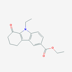 molecular formula C17H19NO3 B421015 Ethyl 9-ethyl-1-oxo-2,3,4,9-tetrahydro-1H-carbazole-6-carboxylate 