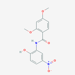 molecular formula C15H14N2O6 B4210150 N-(2-hydroxy-5-nitrophenyl)-2,4-dimethoxybenzamide 