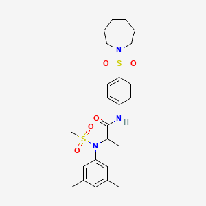 N~1~-[4-(1-azepanylsulfonyl)phenyl]-N~2~-(3,5-dimethylphenyl)-N~2~-(methylsulfonyl)alaninamide