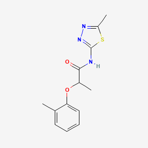 2-(2-methylphenoxy)-N-(5-methyl-1,3,4-thiadiazol-2-yl)propanamide