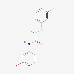 N-(3-fluorophenyl)-2-(3-methylphenoxy)propanamide