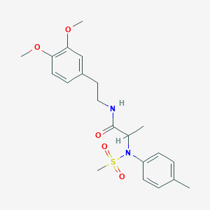 N~1~-[2-(3,4-dimethoxyphenyl)ethyl]-N~2~-(4-methylphenyl)-N~2~-(methylsulfonyl)alaninamide