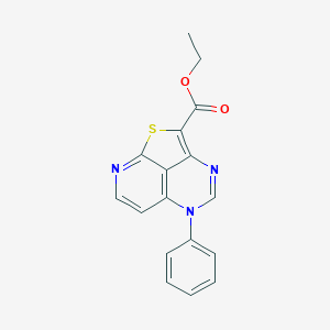 molecular formula C17H13N3O2S B421022 ethyl 5-phenyl-5H-1-thia-3,5,8-triazaacenaphthylene-2-carboxylate CAS No. 159583-11-6