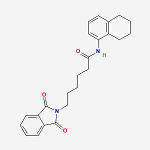 6-(1,3-dioxo-1,3-dihydro-2H-isoindol-2-yl)-N-(5,6,7,8-tetrahydro-1-naphthalenyl)hexanamide