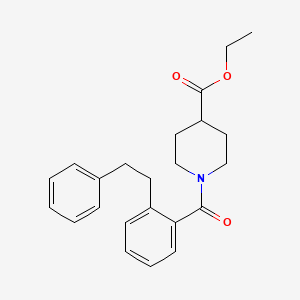 ethyl 1-[2-(2-phenylethyl)benzoyl]-4-piperidinecarboxylate