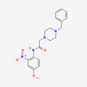 2-(4-benzylpiperazin-1-yl)-N-(4-methoxy-2-nitrophenyl)acetamide