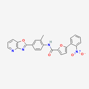 N-(2-methyl-4-[1,3]oxazolo[4,5-b]pyridin-2-ylphenyl)-5-(2-nitrophenyl)-2-furamide