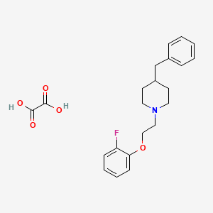 molecular formula C22H26FNO5 B4210279 4-Benzyl-1-[2-(2-fluorophenoxy)ethyl]piperidine;oxalic acid 