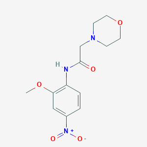 molecular formula C13H17N3O5 B4210281 N-(2-methoxy-4-nitrophenyl)-2-(4-morpholinyl)acetamide 