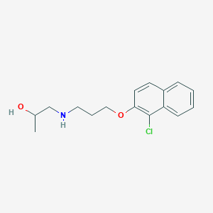 1-[3-(1-Chloronaphthalen-2-yl)oxypropylamino]propan-2-ol