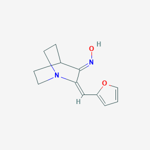 molecular formula C12H14N2O2 B421034 2-(2-Furylmethylene)quinuclidin-3-one oxime 