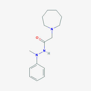 molecular formula C15H23N3O B421035 2-(azepan-1-yl)-N'-methyl-N'-phenylacetohydrazide 