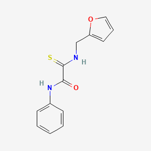 2-(furan-2-ylmethylamino)-N-phenyl-2-sulfanylideneacetamide