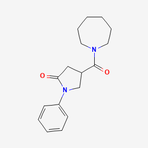 4-(1-azepanylcarbonyl)-1-phenyl-2-pyrrolidinone