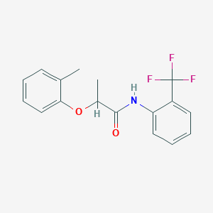 2-(2-methylphenoxy)-N-[2-(trifluoromethyl)phenyl]propanamide