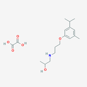 1-[3-(3-Methyl-5-propan-2-ylphenoxy)propylamino]propan-2-ol;oxalic acid