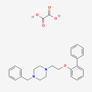 1-Benzyl-4-[2-(2-phenylphenoxy)ethyl]piperazine;oxalic acid