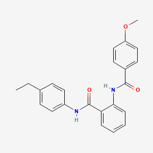 molecular formula C23H22N2O3 B4210457 N-(4-ethylphenyl)-2-[(4-methoxybenzoyl)amino]benzamide 