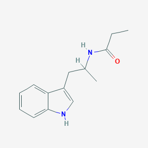 molecular formula C14H18N2O B421047 N-[2-(1H-Indol-3-yl)-1-methyl-ethyl]-propionamide 