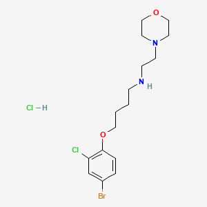 molecular formula C16H25BrCl2N2O2 B4210483 [4-(4-bromo-2-chlorophenoxy)butyl][2-(4-morpholinyl)ethyl]amine hydrochloride 