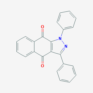 molecular formula C23H14N2O2 B421051 1,3-diphenyl-1H-benzo[f]indazole-4,9-dione CAS No. 100732-63-6
