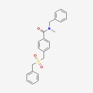 molecular formula C23H23NO3S B4210527 N~1~-Benzyl-4-[(benzylsulfonyl)methyl]-N~1~-methylbenzamide 