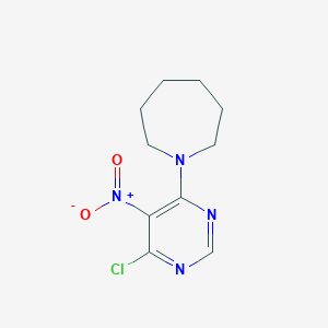molecular formula C10H13ClN4O2 B421053 1-(6-Chloro-5-nitropyrimidin-4-yl)azepane CAS No. 54413-32-0