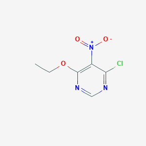 molecular formula C6H6ClN3O3 B421055 4-Chloro-6-ethoxy-5-nitropyrimidine CAS No. 54851-36-4