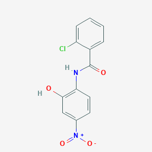 molecular formula C13H9ClN2O4 B4210559 Benzamide, 2-chloro-N-(2-hydroxy-4-nitrophenyl)- CAS No. 38880-98-7