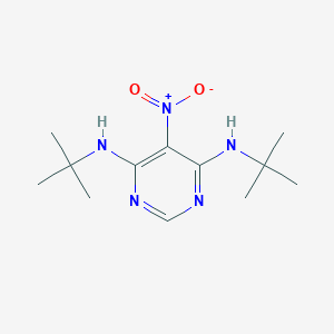 molecular formula C12H21N5O2 B421057 4,6-Bis(tert-butylamino)-5-nitropyrimidine CAS No. 25710-27-4