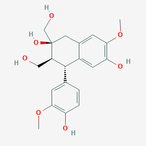 molecular formula C20H24O7 B042106 环橄榄素 CAS No. 3064-05-9