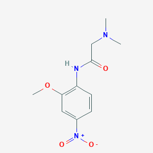 molecular formula C11H15N3O4 B4210603 N~1~-(2-methoxy-4-nitrophenyl)-N~2~,N~2~-dimethylglycinamide 