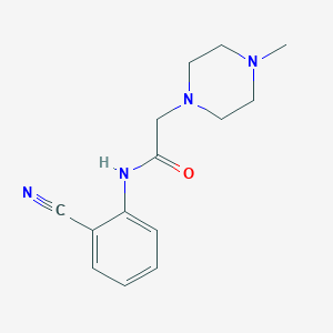 molecular formula C14H18N4O B4210610 N-(2-cyanophenyl)-2-(4-methylpiperazin-1-yl)acetamide 