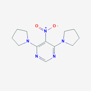 molecular formula C12H17N5O2 B421063 5-Nitro-4,6-dipyrrolidin-1-ylpyrimidine CAS No. 352548-83-5