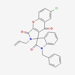 2-allyl-1'-benzyl-7-chloro-2H-spiro[chromeno[2,3-c]pyrrole-1,3'-indole]-2',3,9(1'H)-trione