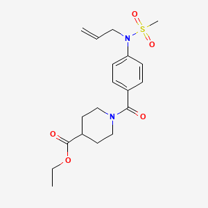 ethyl 1-{4-[allyl(methylsulfonyl)amino]benzoyl}-4-piperidinecarboxylate