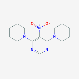 molecular formula C14H21N5O2 B421070 5-Nitro-4,6-di(piperidin-1-yl)pyrimidine CAS No. 352549-20-3