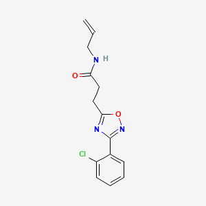 N-allyl-3-[3-(2-chlorophenyl)-1,2,4-oxadiazol-5-yl]propanamide