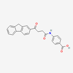 4-{[4-(9H-fluoren-2-yl)-4-oxobutanoyl]amino}benzoic acid