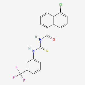 5-chloro-N-({[3-(trifluoromethyl)phenyl]amino}carbonothioyl)-1-naphthamide