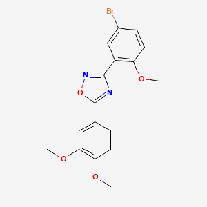 molecular formula C17H15BrN2O4 B4210829 3-(5-bromo-2-methoxyphenyl)-5-(3,4-dimethoxyphenyl)-1,2,4-oxadiazole 